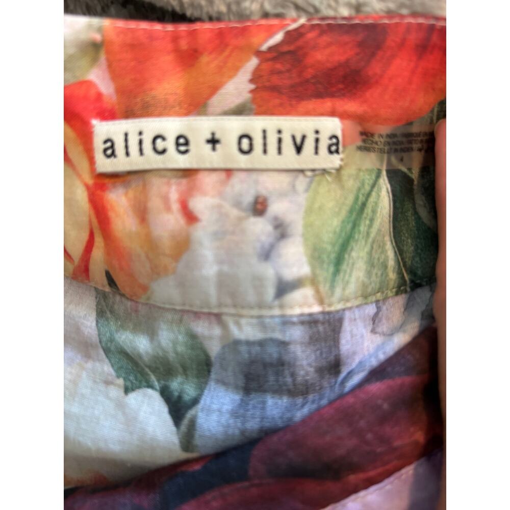 Alice + Olivia "Adira" Maxi Skirt & "Keeley" Flutter Sleeve Top Matching Set - Picture 13 of 16